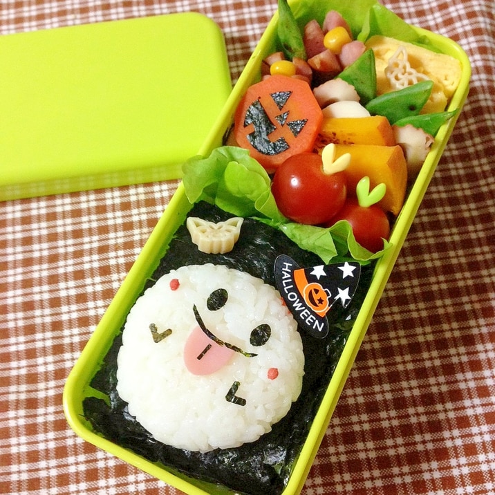 簡単キャラ弁 ハロウィン おばけおにぎりのお弁当 レシピ 作り方 By Cherry05 楽天レシピ